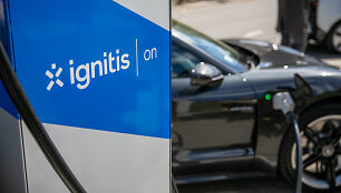 &bdquo;Ignitis ON" tinklo itin greito elektromobilių įkrovimo stotelės pristatymas