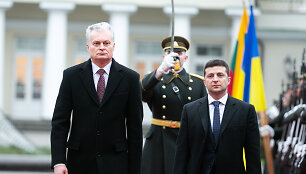 Gitanas Nausėda ir Volodymyras Zelenskis