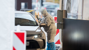 Mobilusis koronaviruso patikros punktas