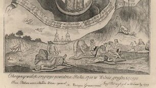 Marą Vilniuje vaizduojanti XVIII a. graviūra