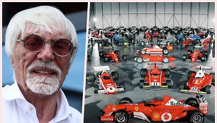 Bernie Ecclestone'as nusprendė parduoti savo F-1 kolekciją.