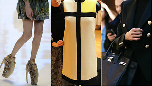 &bdquo;Alexander McQueen&ldquo; batai &bdquo;Armadillo&ldquo;, Yves&rsquo;o Saint Laurent&rsquo;o &bdquo;Mondrian&ldquo; suknelė, &bdquo;Chanel 2.55&ldquo; rankinė