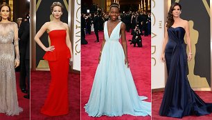 Angelina Jolie, Jennifer Lawrence, Lupita Nyong'o ir Sandra Bullock
