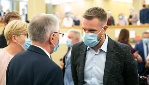 Gediminas Kirkilas ir Gabrielius Landsbergis