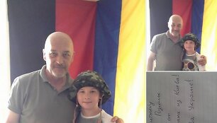 Berniukas i&scaron; Kijevo nusprendė visas savo santaupas skirti Ukrainos kariams.