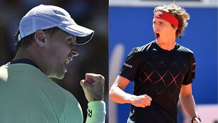 Ričardas Berankis ir Alexanderis Zverevas