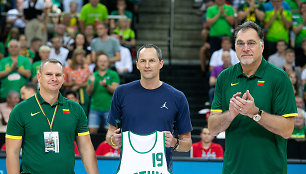 Mindaugas Špokas, Artūras Karnišovas, Arvydas Sabonis