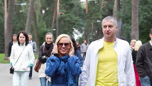 Ingrida Martinkėnaitė su vyru Andrejumi Velijevu