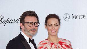 Režisierius Michelis Hazanavicius su žmona aktore Berenice Bejo