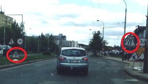 Dviprasmi&scaron;kas gatvės susiaurėjimas