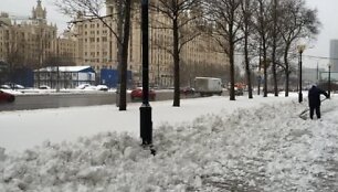 Maskvą užklupo pūgos