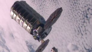 &bdquo;Cygnus&ldquo; kapsulės atsiskyrimas nuo Tarptautinės kosminės stoties