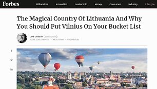 &bdquo;Forbes&ldquo; publikacija apie Lietuvą