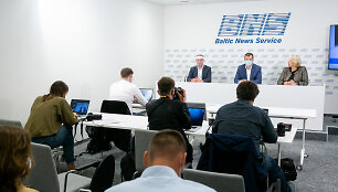 LSDP prie&scaron;rinkiminė spaudos konferencija