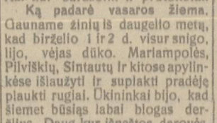 1924 m. birželio 6. „Lietuvos žinių“ straipsnis