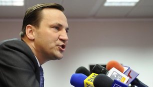 Lenkijos uždienio reikalų ministras Radoslawas Sikorskis