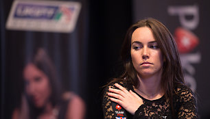 Liv Boeree lemtingą turnyro Edinburge akimirką