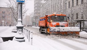 Vilnių užklojęs gausus sniegas