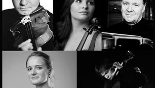 Smuikininkas C. Altenburgeris ir altininkas C. Schilleris grie&scaron; kartu su lietuvių jaunosios kartos atlikėjais smuikininke Dalia Dėdinskaite, violončelininku Gleb Py&scaron;niak ir pianiste Simona Zajančauskaite