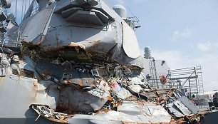 „USS Fitzgerald“ sužeidimai iš arčiau