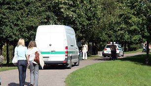 Policijos reidas miesto parke