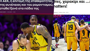 Graikijos spauda daug ir įdomiai ra&scaron;ė apie AEK ir &bdquo;Ryto&ldquo; finalą.