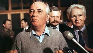 Sovietų Sąjungos lyderio Michailo Gorbačiovo pirmasis interviu žiniasklaidai po nepavykusio perversmo Maskvoje