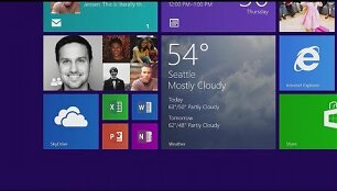 VIDEO kadras: &bdquo;Microsoft&ldquo; pristatė patobulintą naujosios operacinės sistemos versiją &bdquo;Windows 8.1&ldquo;
