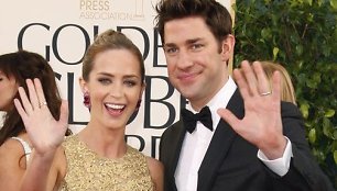 Emily Blunt ir Johnas Krasinskis