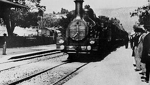 L'Arriv&eacute;e d'un train en gare de La Ciotat