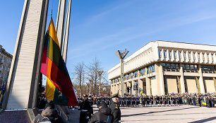 Trijų Baltijos valstybių vėliavų pakėlimo ceremonija