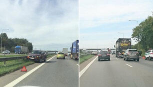 Avarija kelyje &bdquo;A1&ldquo;