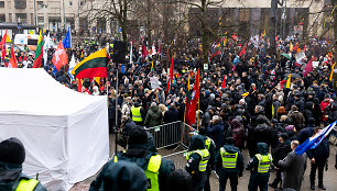 Protestas prie Seimo Sausio 13-ąją