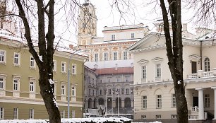 Renovuojami Vilniaus universiteto centriniai rūmai