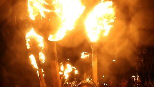 &Scaron;kotijoje vykusio ugnies festivalio akimirkos