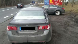 Sulaikytas girtas lietuvis su vogta „Honda Accord“