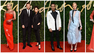 Lad Gaga, Davidas ir Victoria Beckhamai, Lewisas Hamiltonas, Kate Bosworth ir Salma Hayek