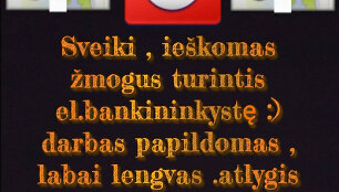 Fiktyvus darbo skelbimas