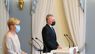Prezidentas Gitanas Nausėda ir premjerė Ingrida &Scaron;imonytė