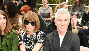 „Vogue“ redaktorė Anna Wintour ir režisierius Bazas Luhrmannas