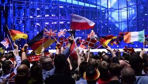 &bdquo;Eurovizijos&ldquo; dainų konkurso akimirka