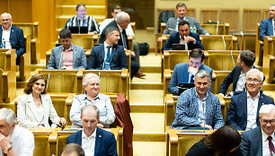 Seimo opozicijos posėdis Kovo 11-osios salėje