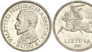 2 litų moneta su Antano Smetonos atvaizdu