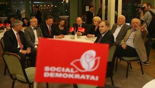 LR prezidento rinkimų vakaras socialdemokratų būstinėje