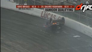 Victoro Moore'o avarija &bdquo;Formula D&ldquo; varžybose 