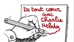 Socialiniuose tinkluose plinta &scaron;is solidarumo gestas: &bdquo;Visų &scaron;irdys su &bdquo;Charlie Hebdo&ldquo;