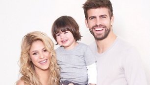 Shakira ir Gerardas Pique su sūnumi Milanu