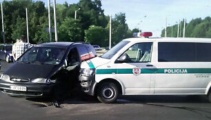Policijos avarija Kaune