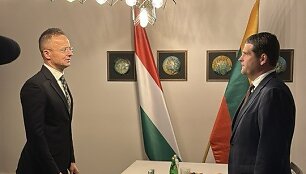 Remigijus Žemaitaitis susitiko su Vengrijos diplomatijos vadovu Peteriu Szijjarto&nbsp;