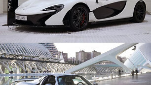 "McLaren P1" ir "Porsche 918 Spyder"